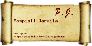 Pospisil Jarmila névjegykártya